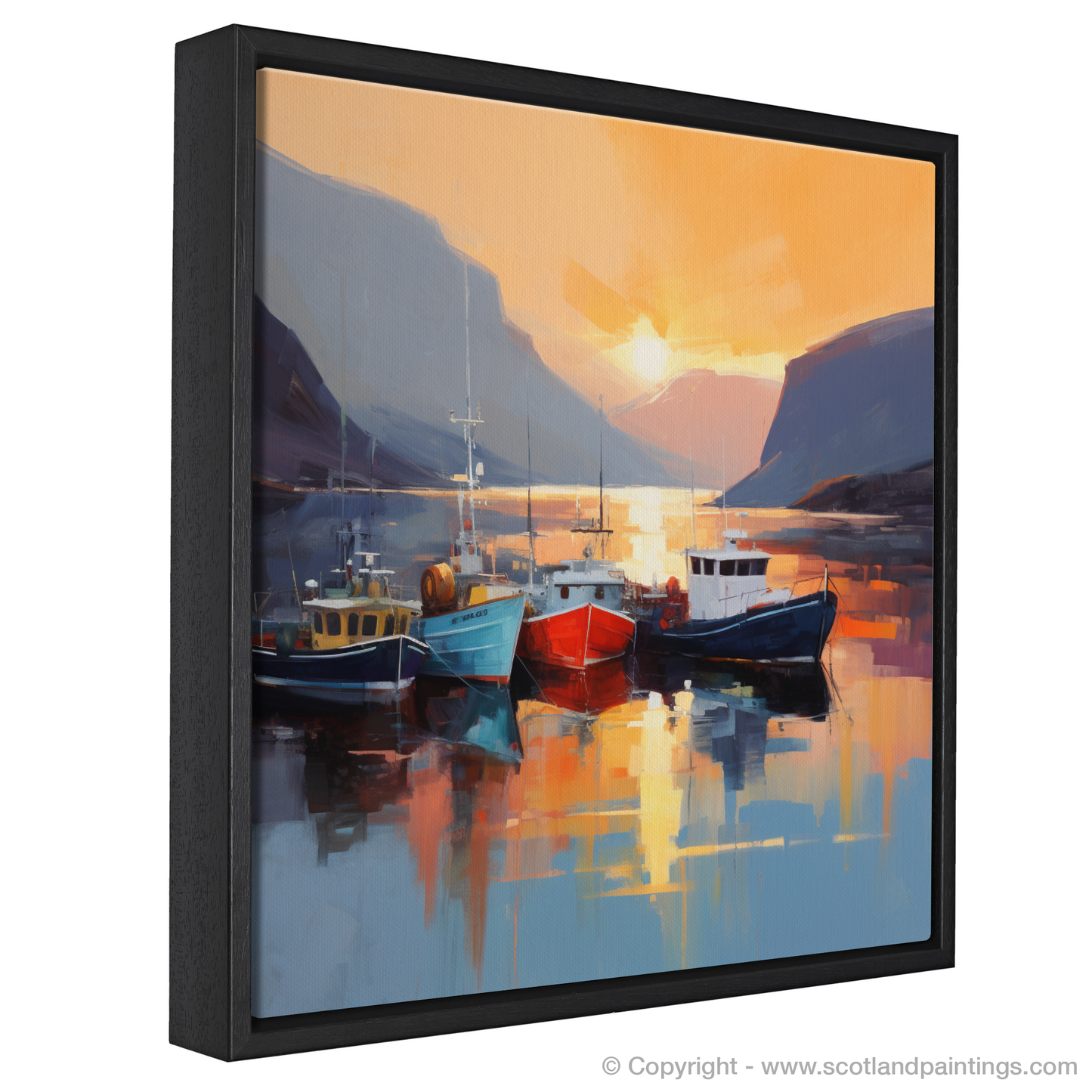 Ullapool Harbour at Sunset: A Contemporary Maritime Tribute