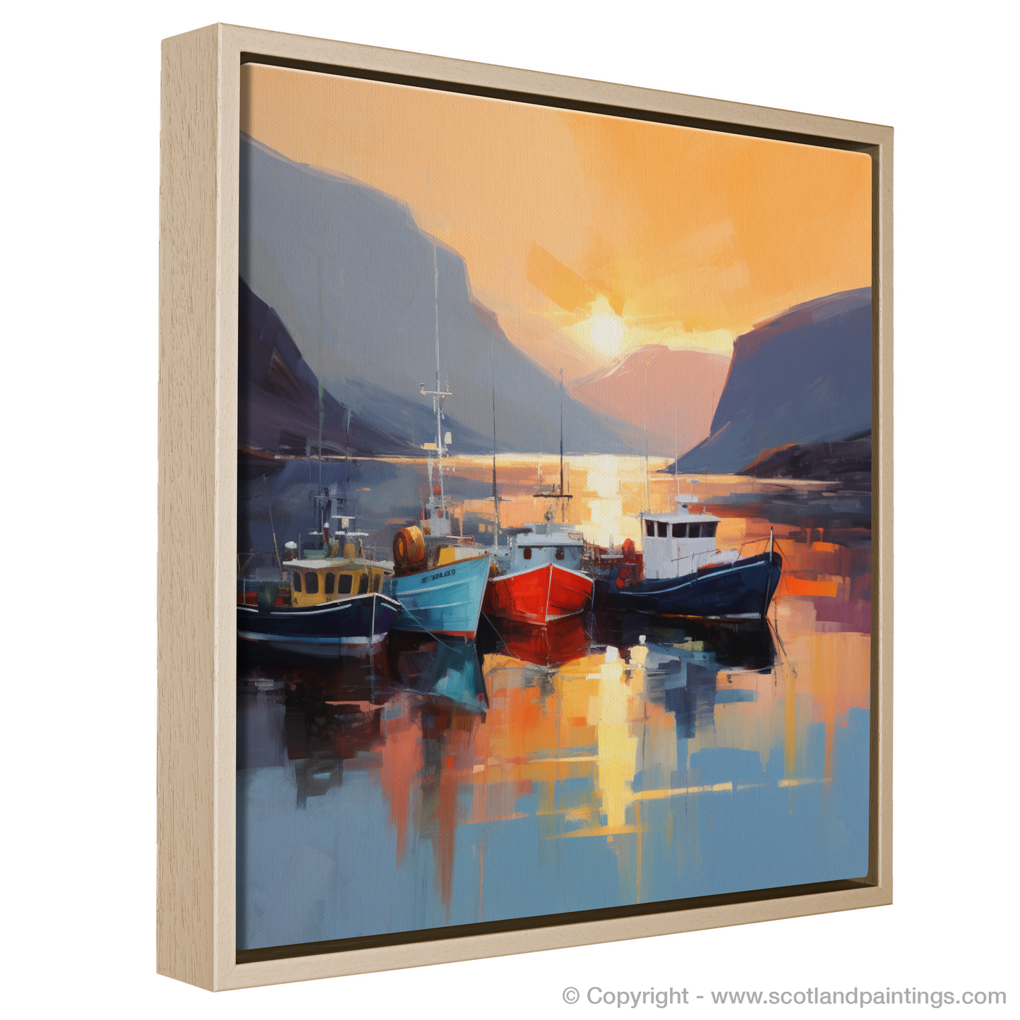 Ullapool Harbour at Sunset: A Contemporary Maritime Tribute