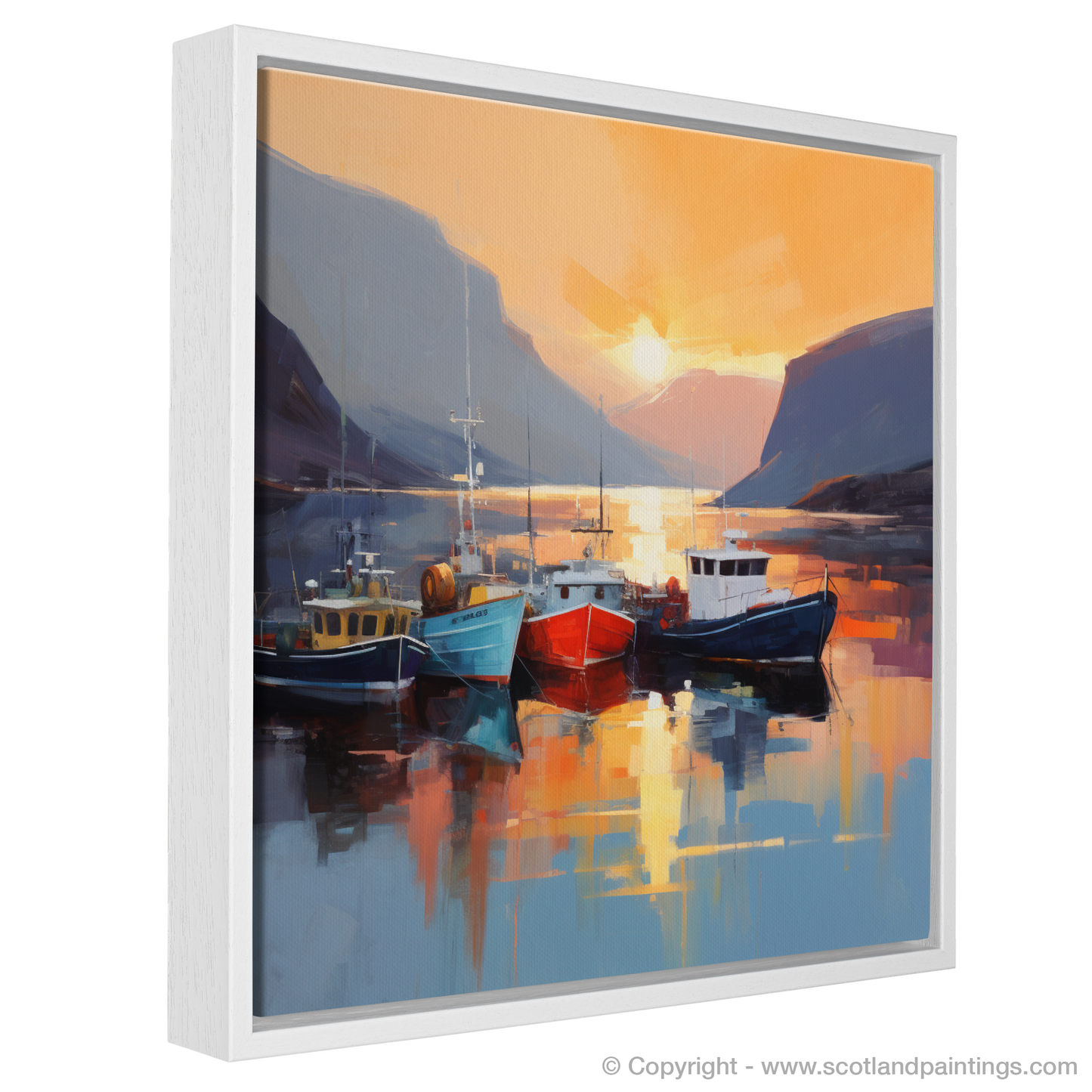 Ullapool Harbour at Sunset: A Contemporary Maritime Tribute