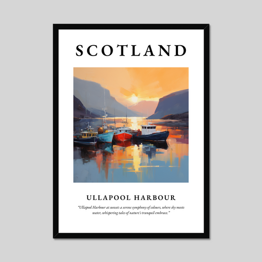 Poster of Ullapool Harbour, Scotland.