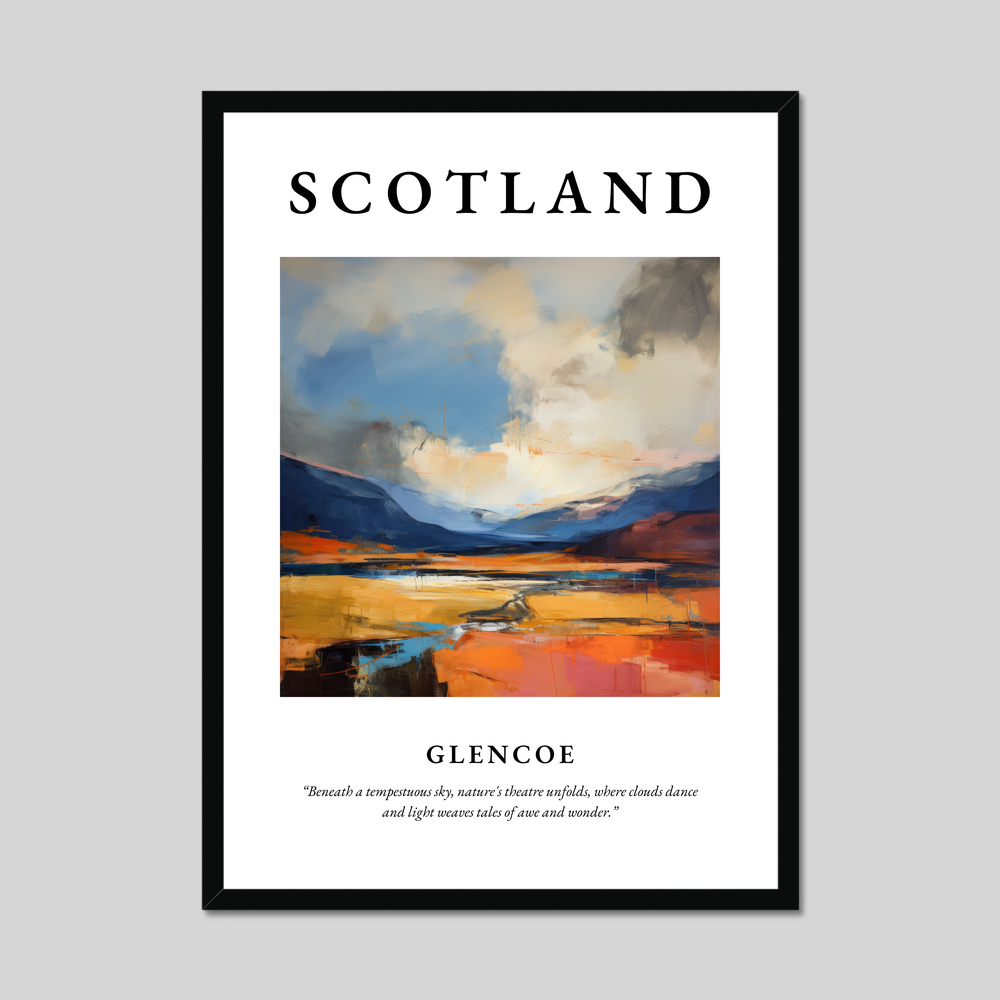 Poster of Glencoe, Scotland.