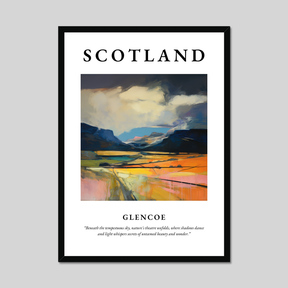 Poster of Glencoe, Scotland.