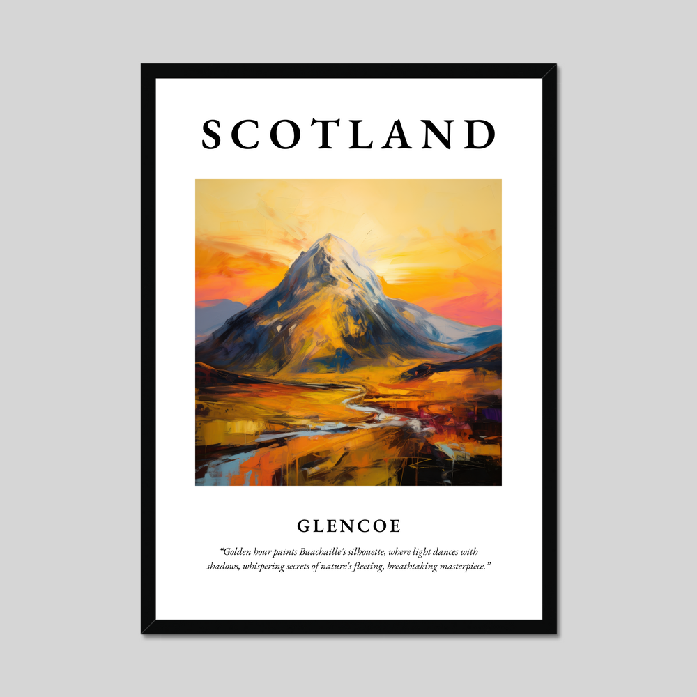 Poster of Glencoe, Scotland.