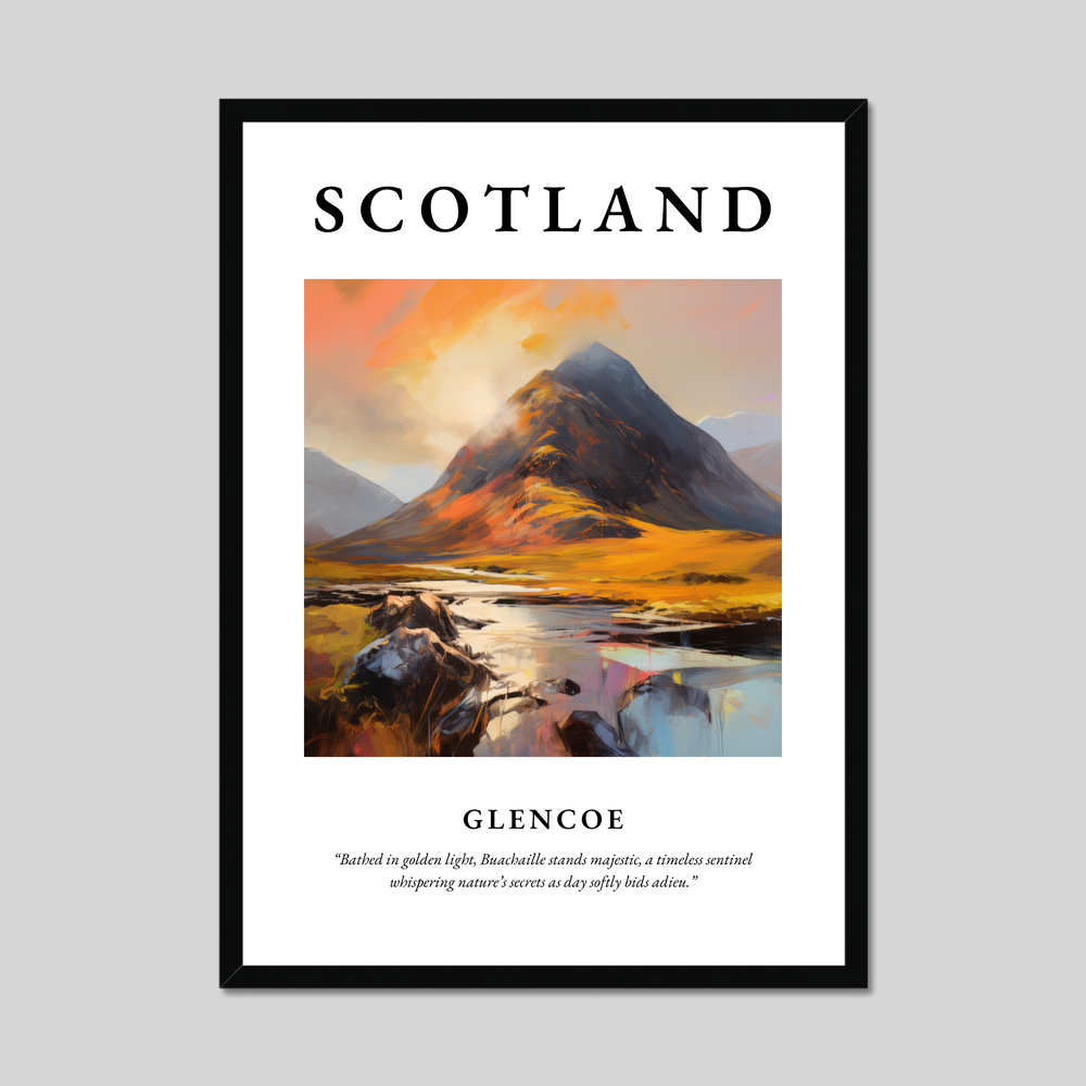 Poster of Glencoe, Scotland.