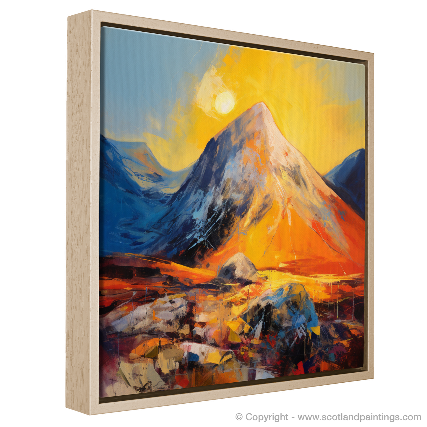 Golden Hour Embrace: An Abstract Ode to Buachaille in Glencoe