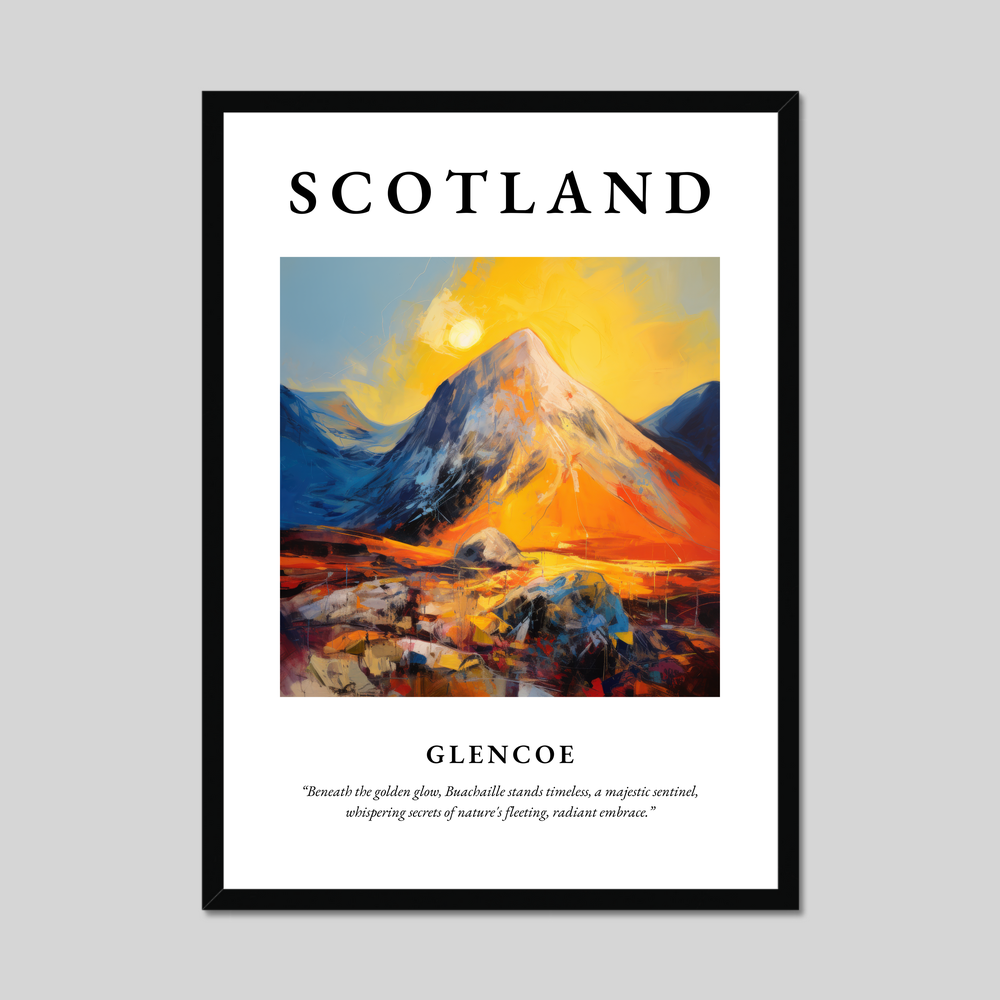 Poster of Glencoe, Scotland.