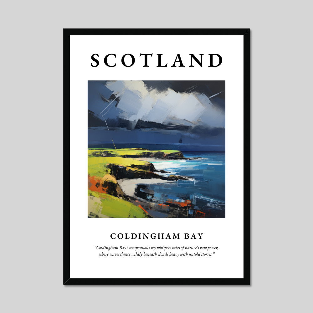 Poster of Coldingham Bay, Scotland.