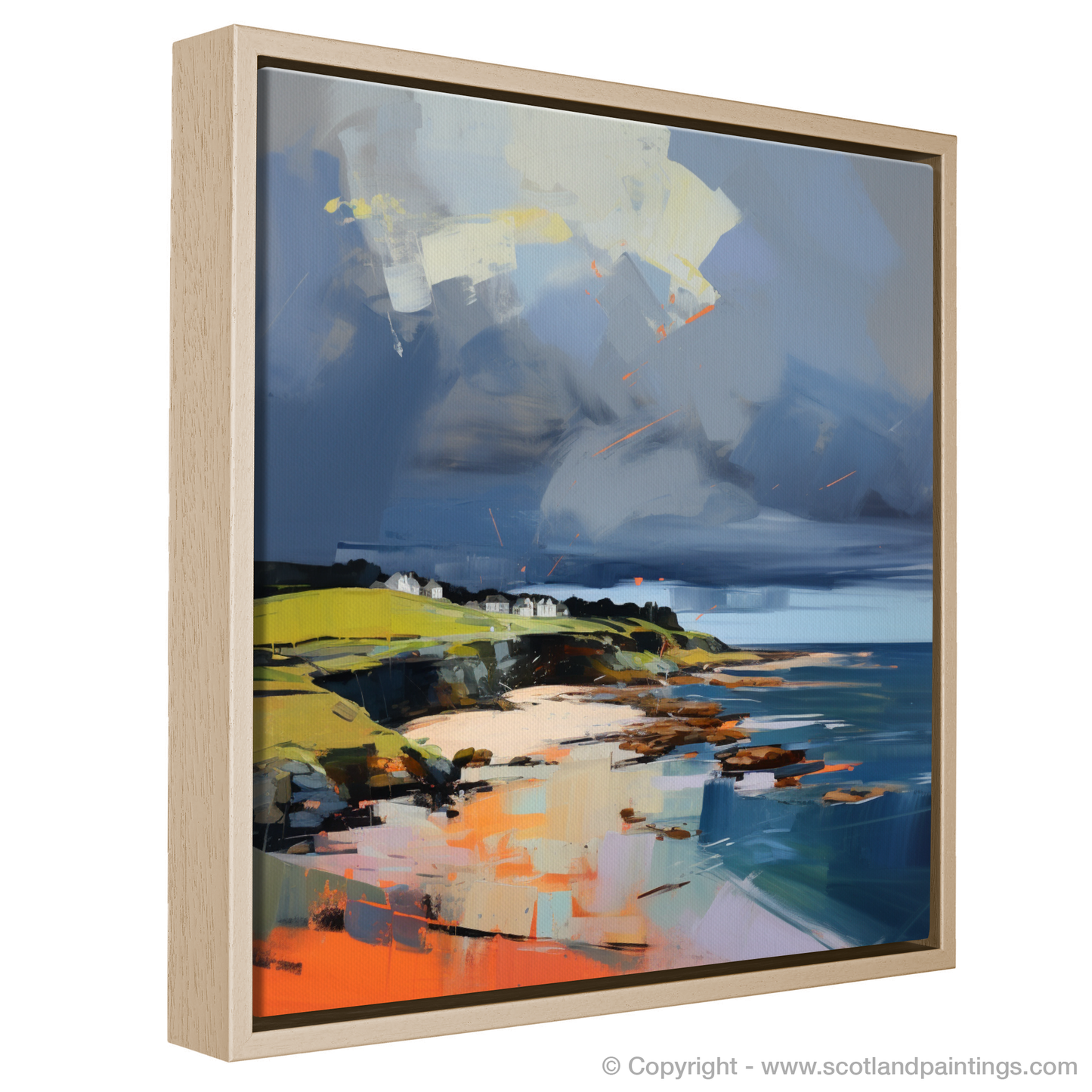 Storm over Coldingham Bay: A Contemporary Vision of Nature's Fury and Beauty