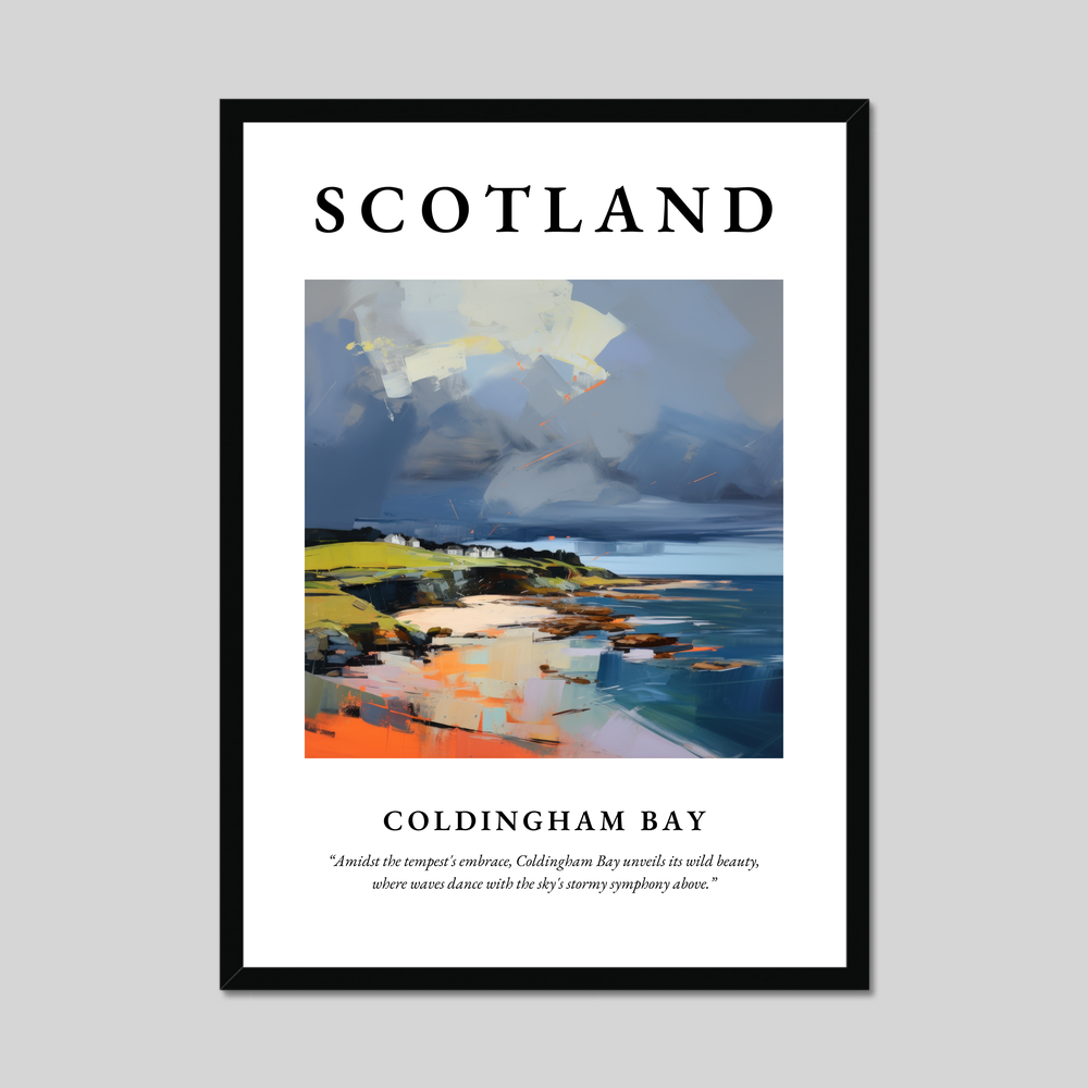 Poster of Coldingham Bay, Scotland.