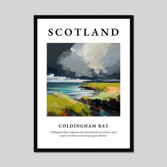 Poster of Coldingham Bay, Scotland.