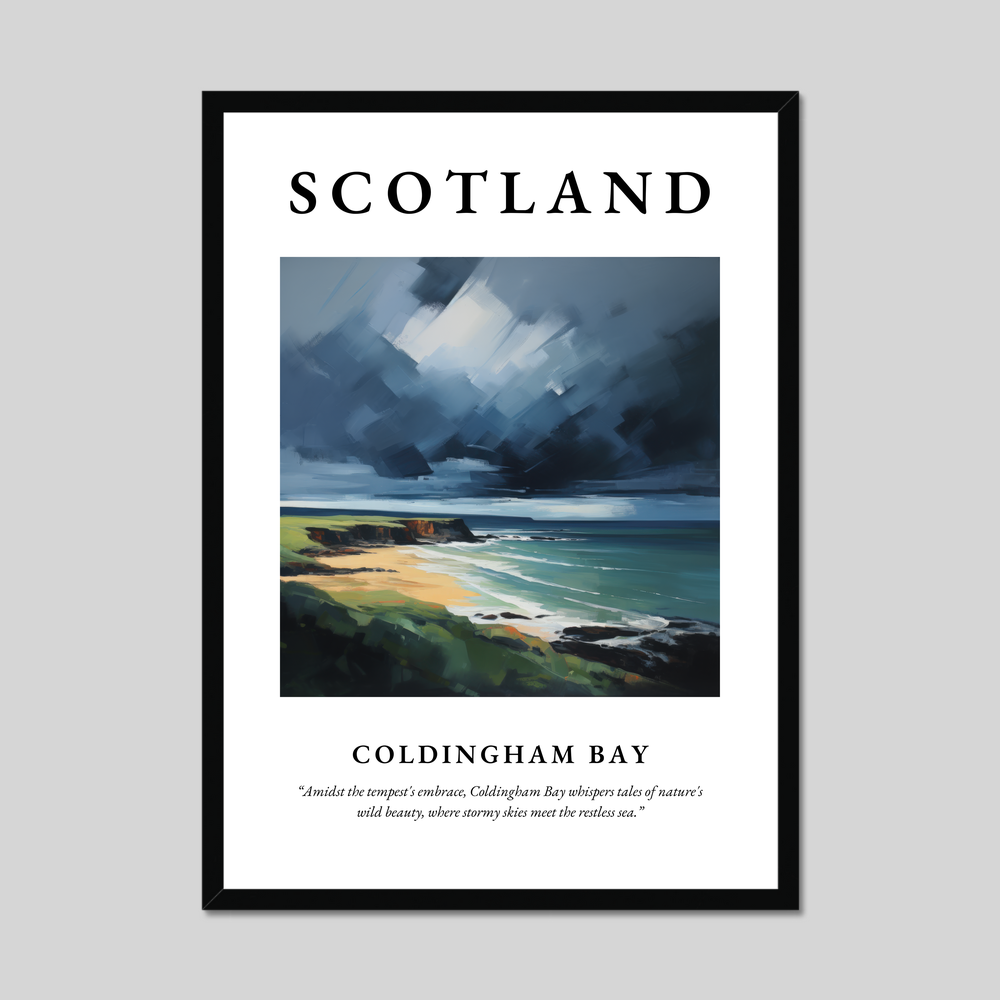 Poster of Coldingham Bay, Scotland.