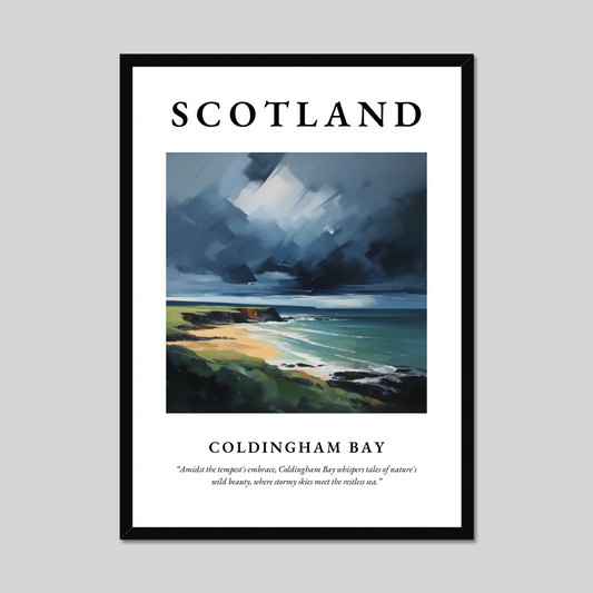 Poster of Coldingham Bay, Scotland.