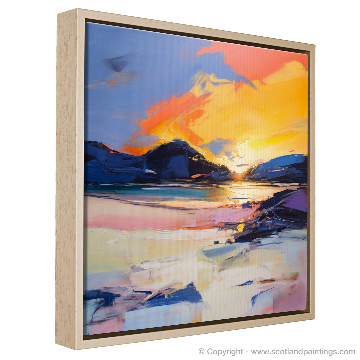 Traigh Mhor's Sunset Symphony in Abstract Expressionism