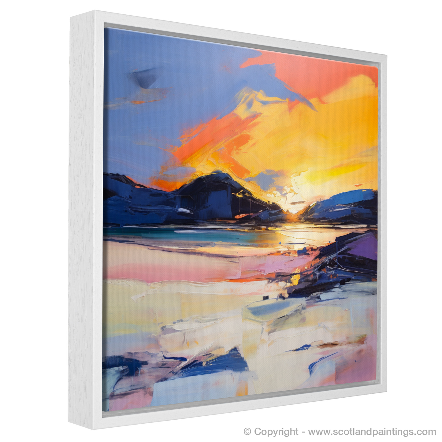 Traigh Mhor's Sunset Symphony in Abstract Expressionism