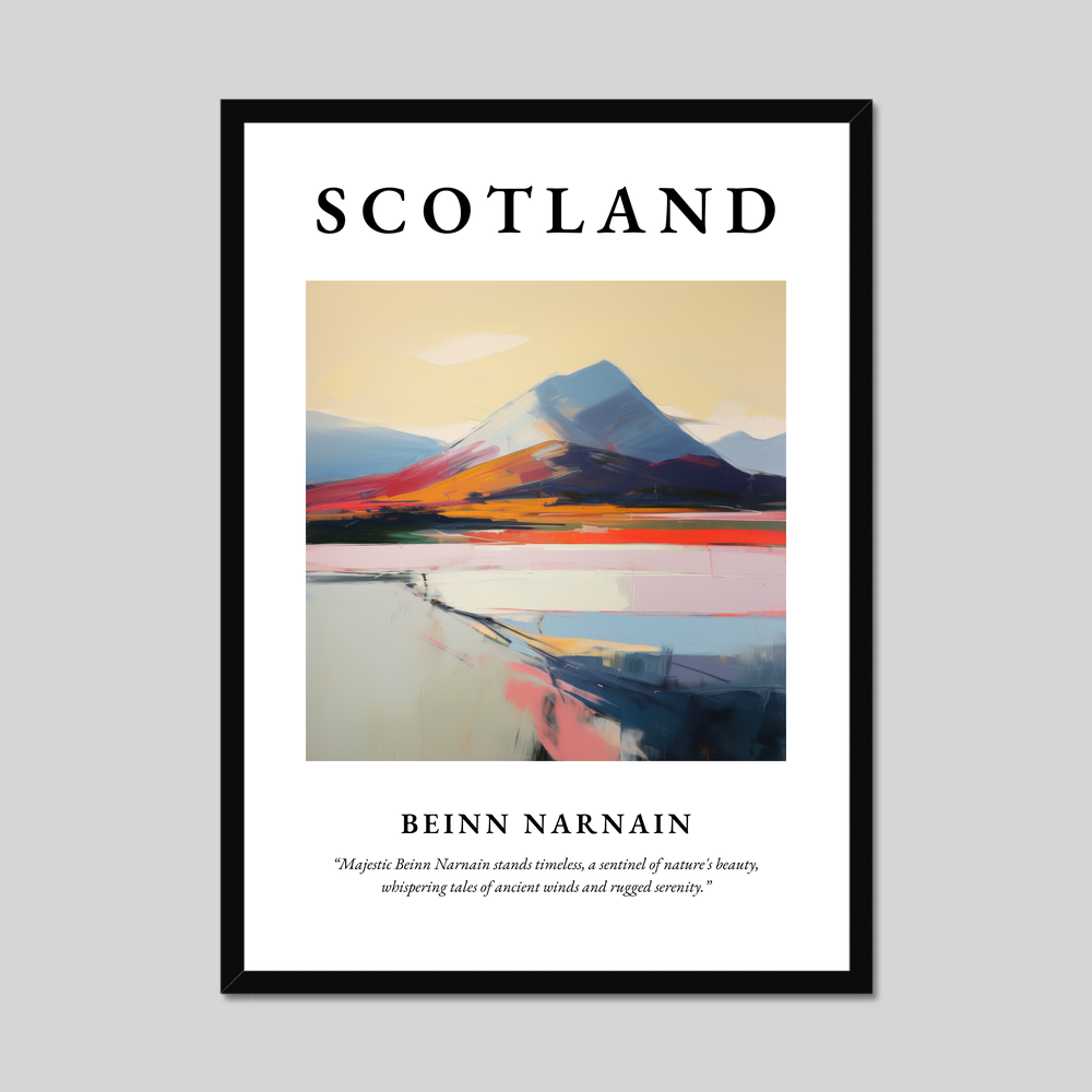 Poster of Beinn Narnain, Scotland.