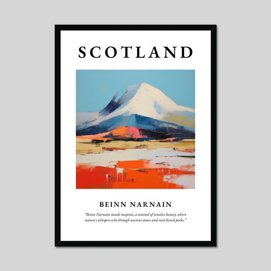 Poster of Beinn Narnain, Scotland.