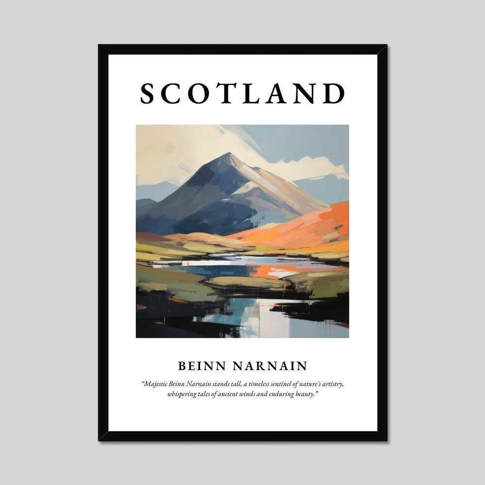 Poster of Beinn Narnain, Scotland.