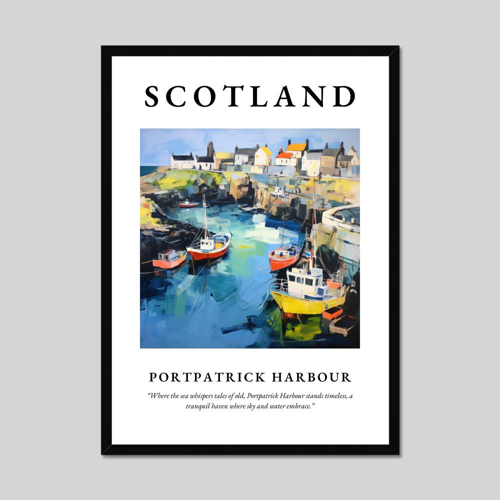 Poster of Portpatrick Harbour, Scotland.