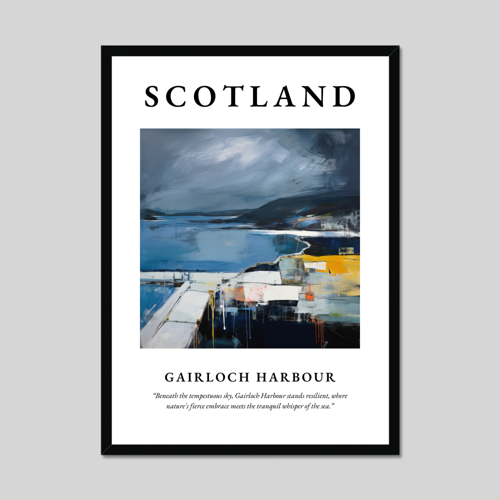 Poster of Gairloch Harbour, Scotland.