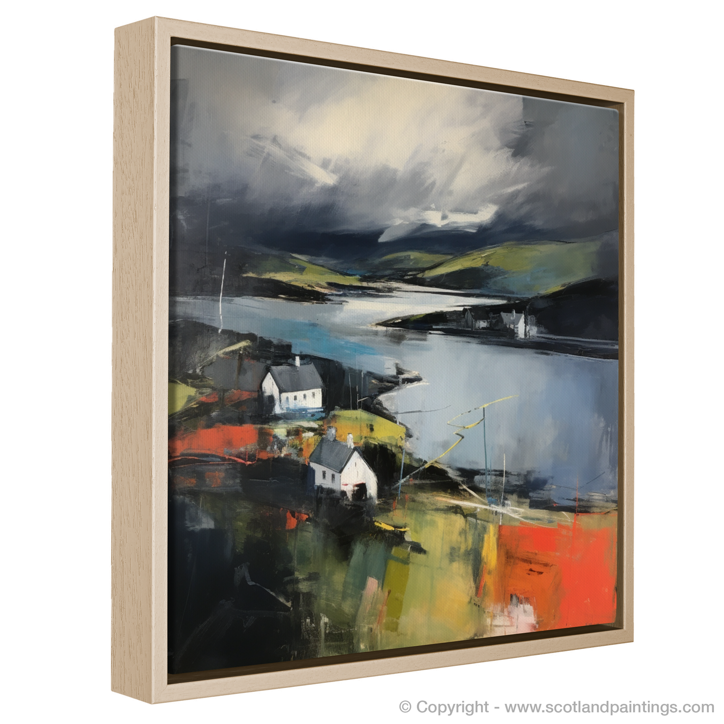 Tempest over Gairloch Harbour: An Abstract Impressionist Escape
