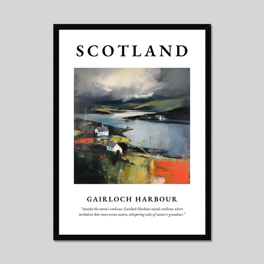 Poster of Gairloch Harbour, Scotland.