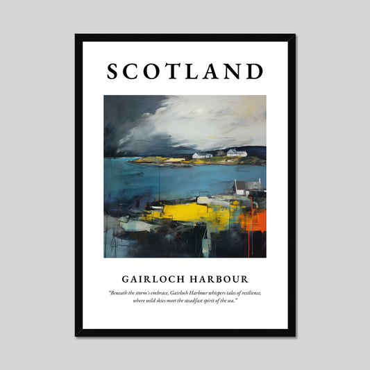 Poster of Gairloch Harbour, Scotland.