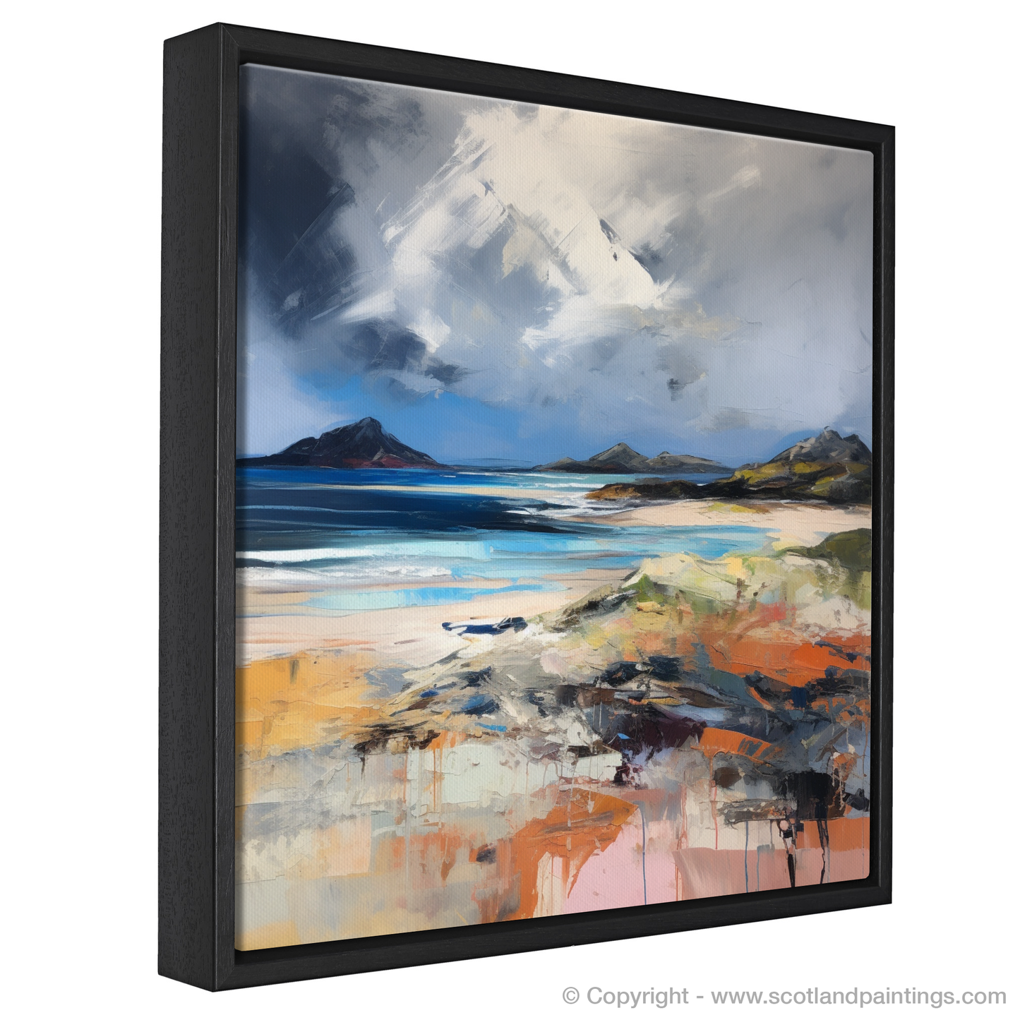 Tempest at Arisaig: An Abstract Expressionist Ode to Scotland's Rugged Coast