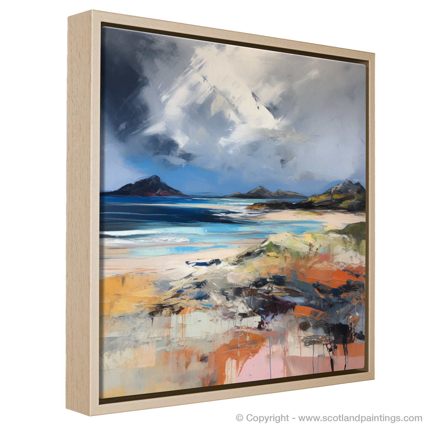 Tempest at Arisaig: An Abstract Expressionist Ode to Scotland's Rugged Coast