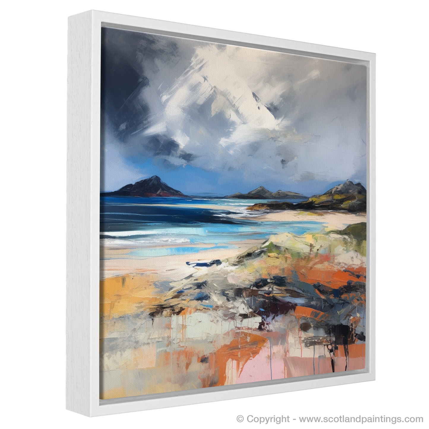 Tempest at Arisaig: An Abstract Expressionist Ode to Scotland's Rugged Coast