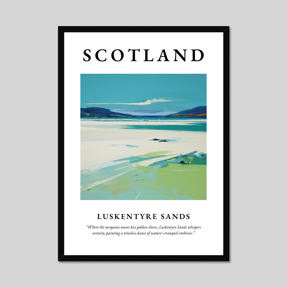 Poster of Luskentyre Sands, Scotland.