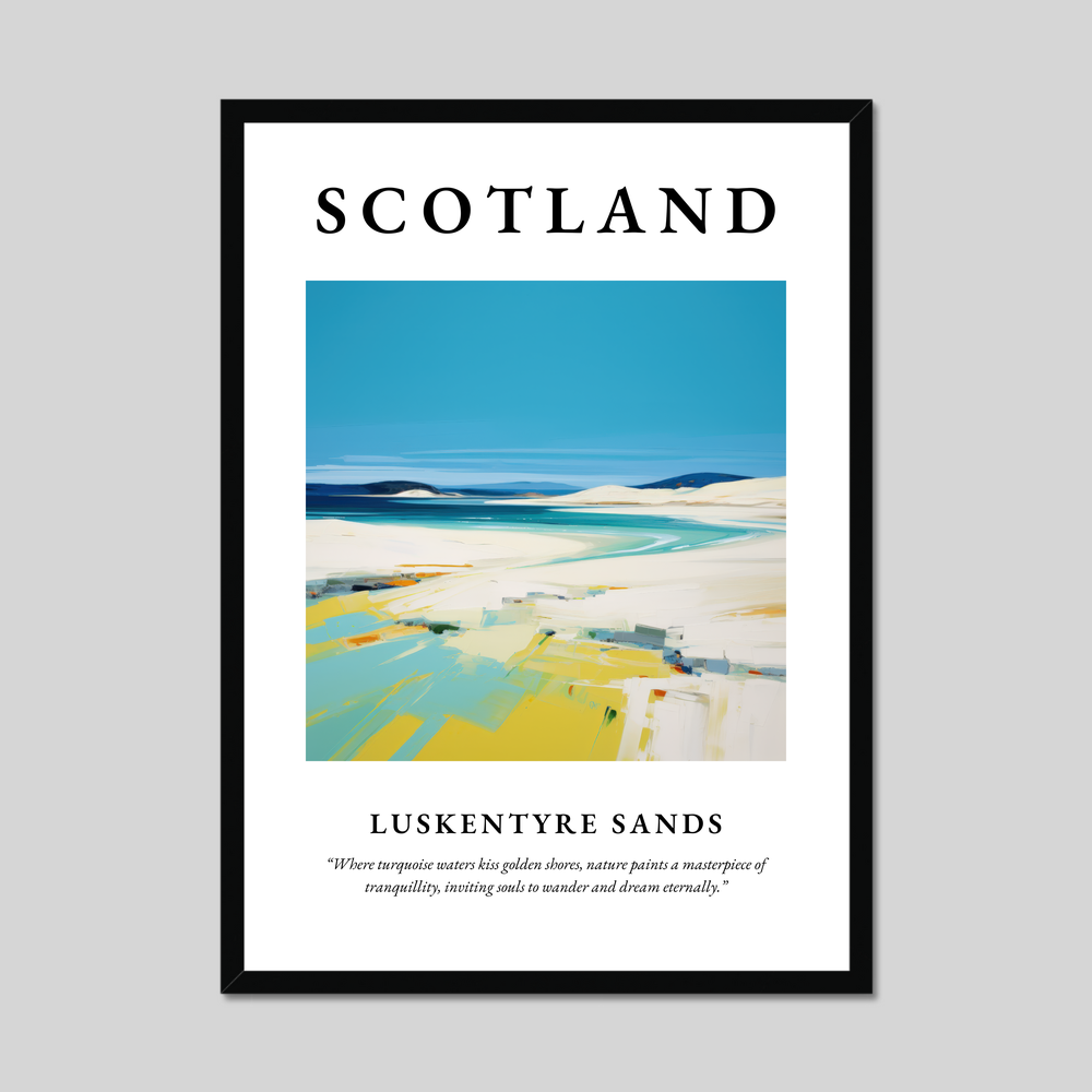 Poster of Luskentyre Sands, Scotland.