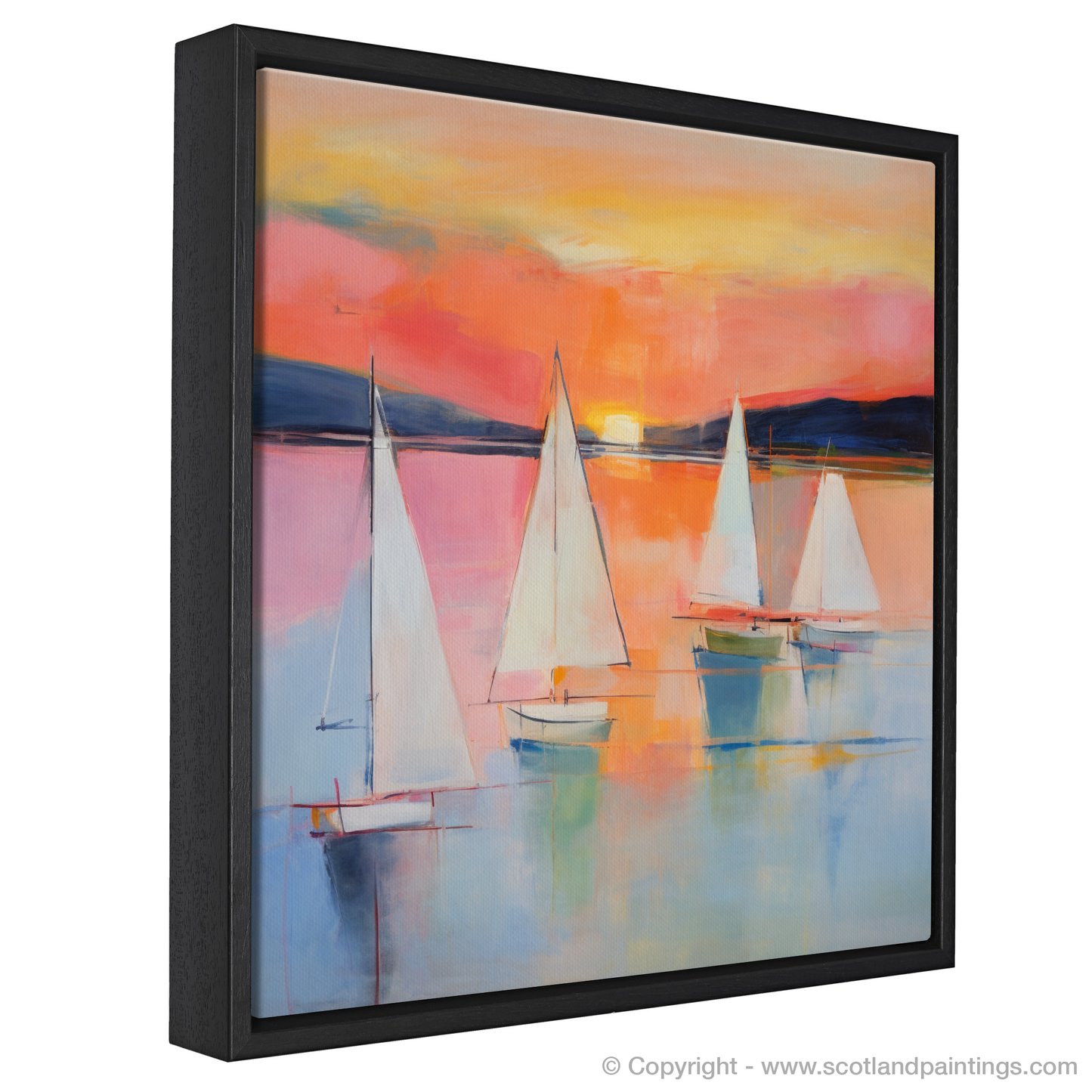 Sailing into Sunset: An Abstract Impression of Loch Lomond