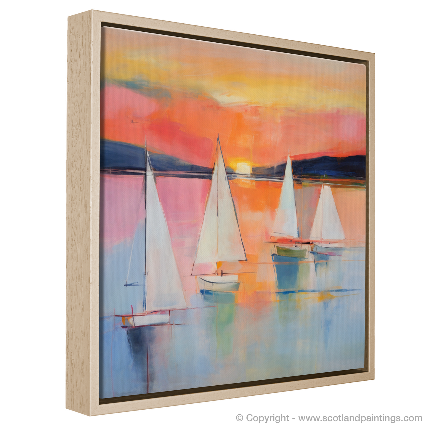 Sailing into Sunset: An Abstract Impression of Loch Lomond