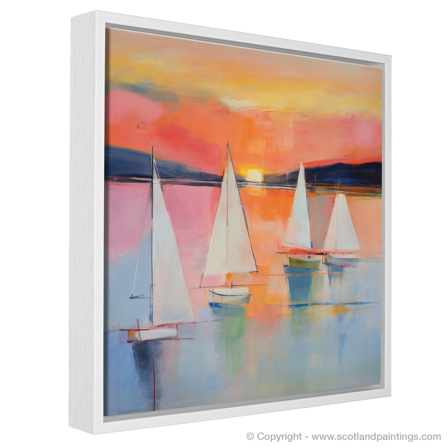 Sailing into Sunset: An Abstract Impression of Loch Lomond