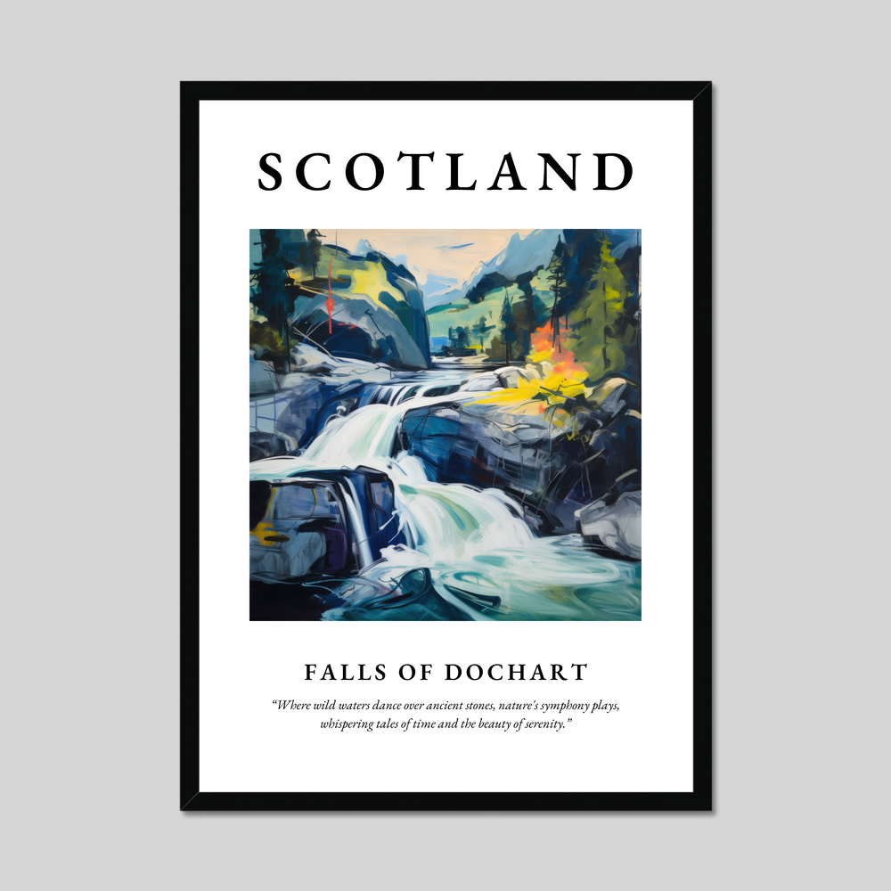 Poster of Falls of Dochart, Scotland.