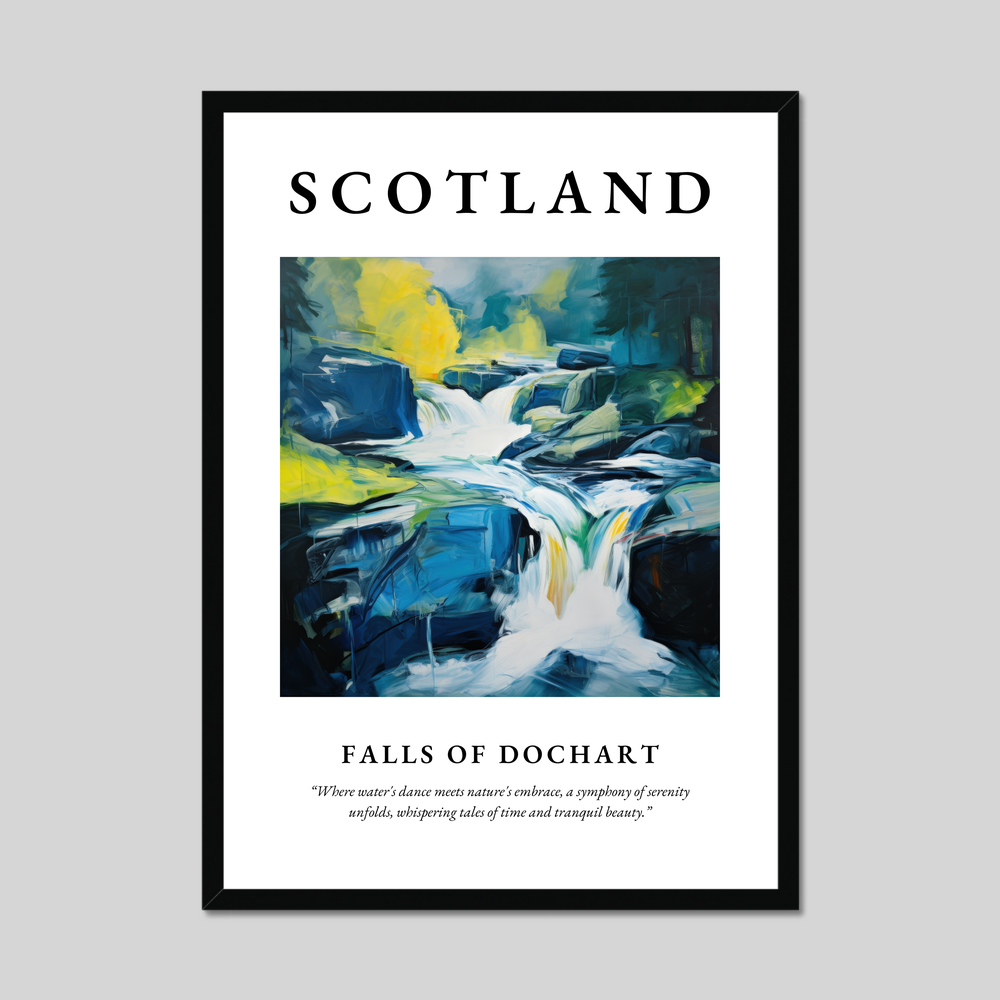 Poster of Falls of Dochart, Scotland.