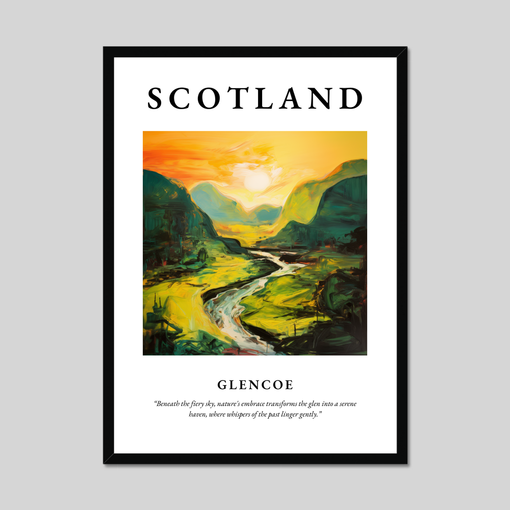 Poster of Glencoe, Scotland.