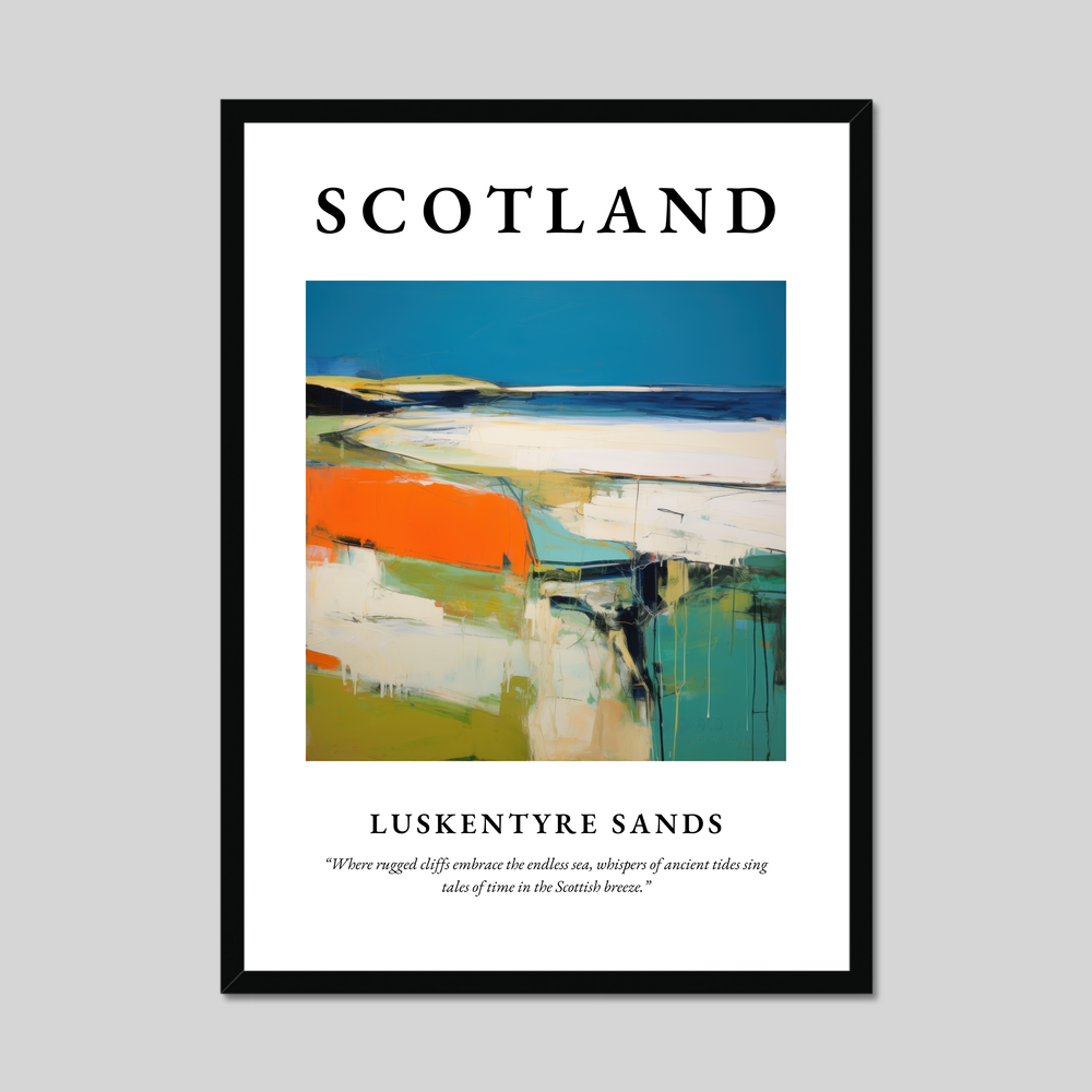 Poster of Luskentyre Sands, Scotland.