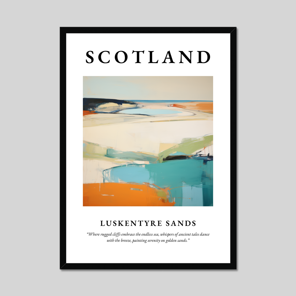 Poster of Luskentyre Sands, Scotland.