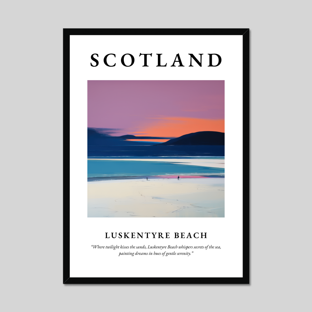 Poster of Luskentyre Beach, Scotland.