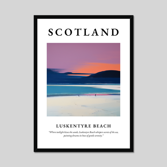 Poster of Luskentyre Beach, Scotland.