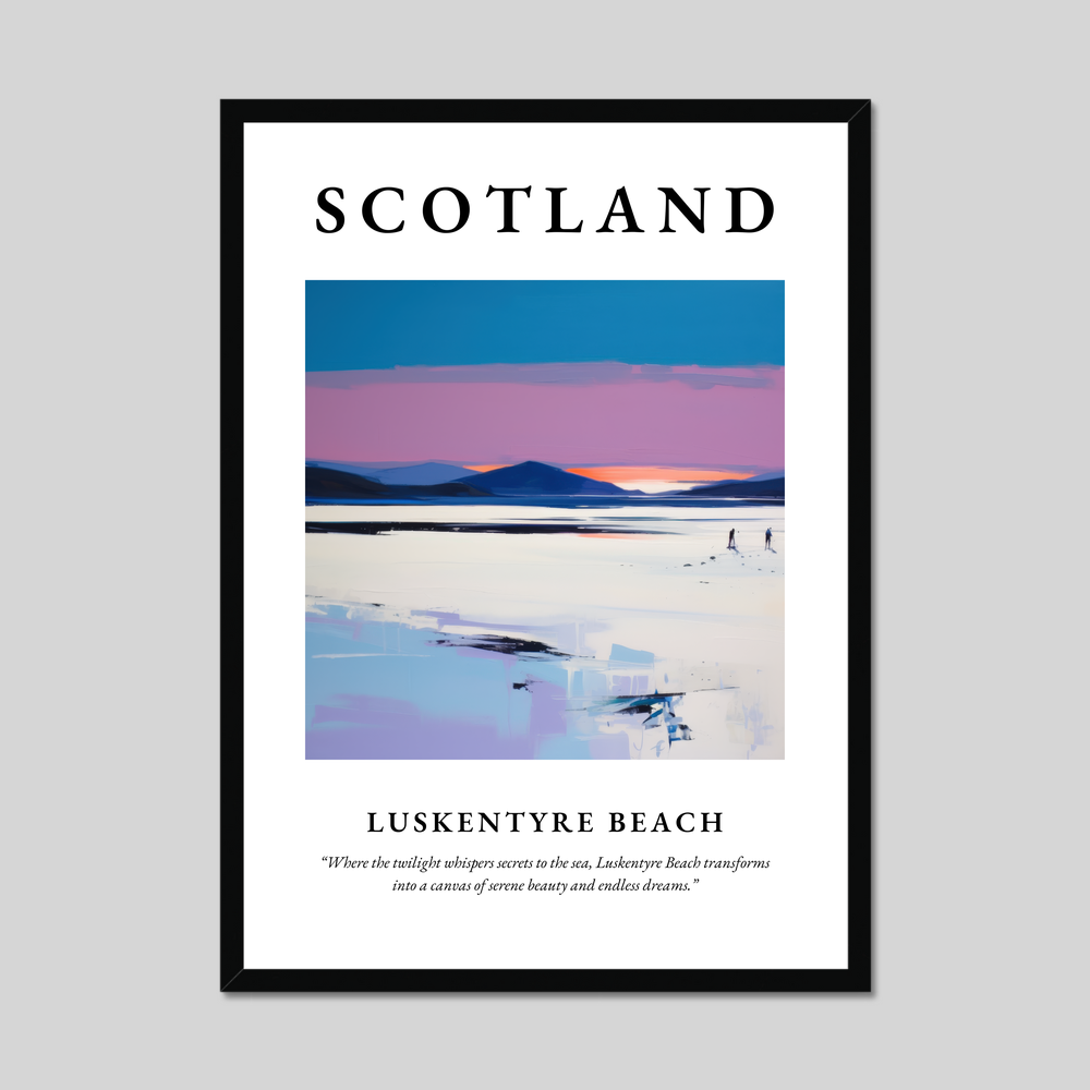 Poster of Luskentyre Beach, Scotland.