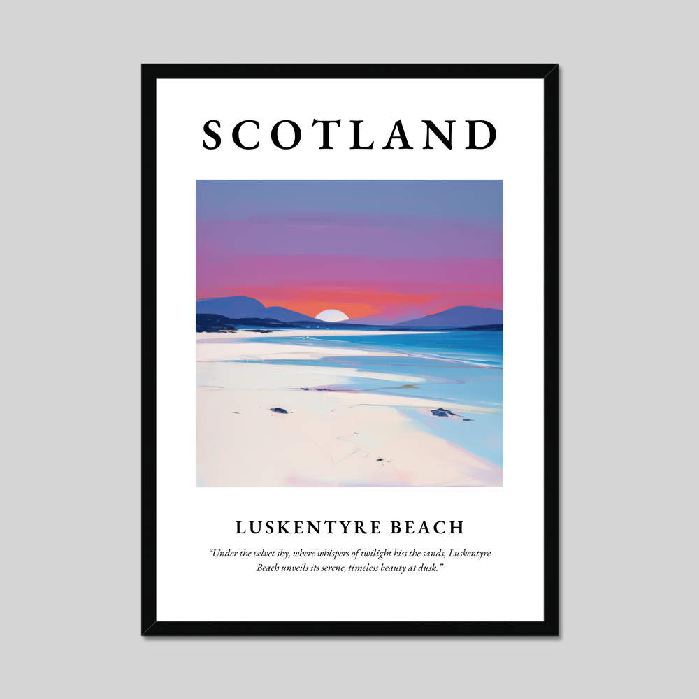 Poster of Luskentyre Beach, Scotland.