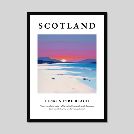 Poster of Luskentyre Beach, Scotland.