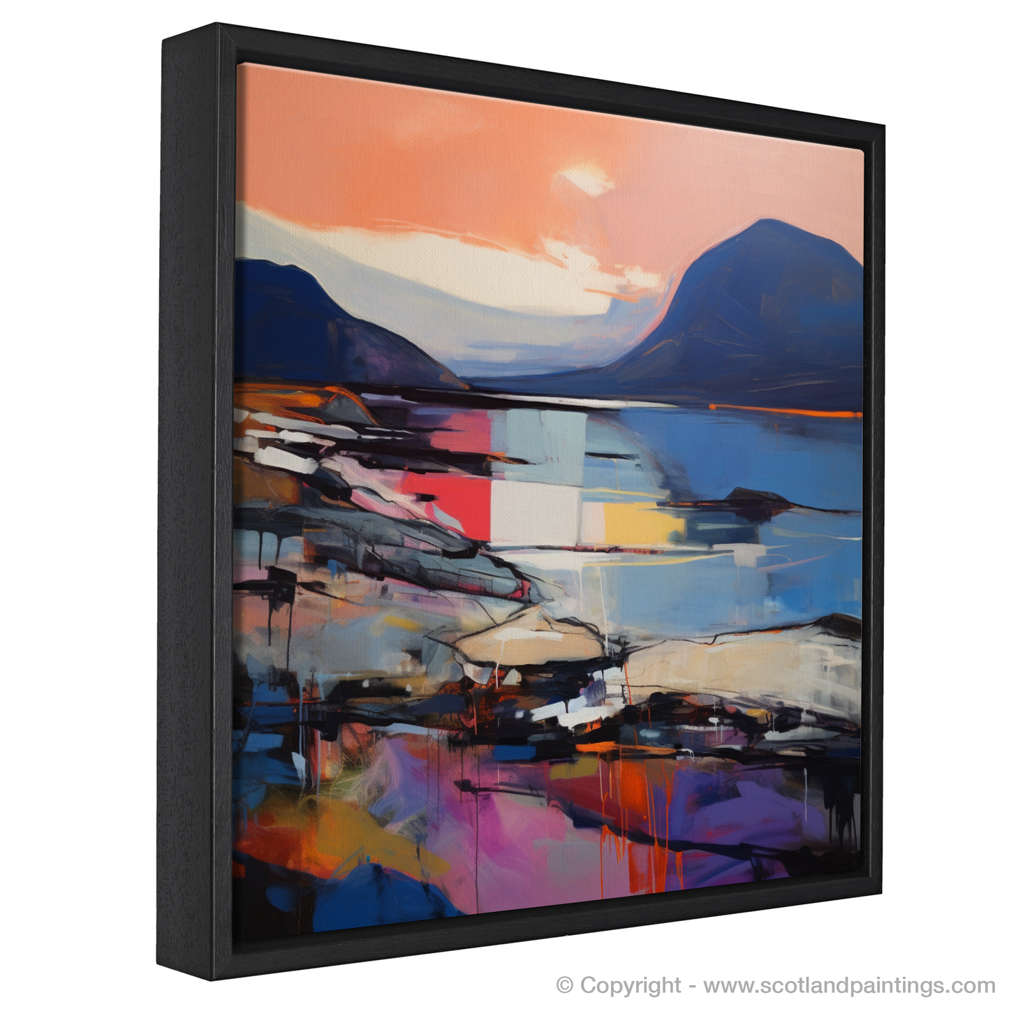 Elgol Bay at Sunset: An Abstract Impressionist Dreamscape