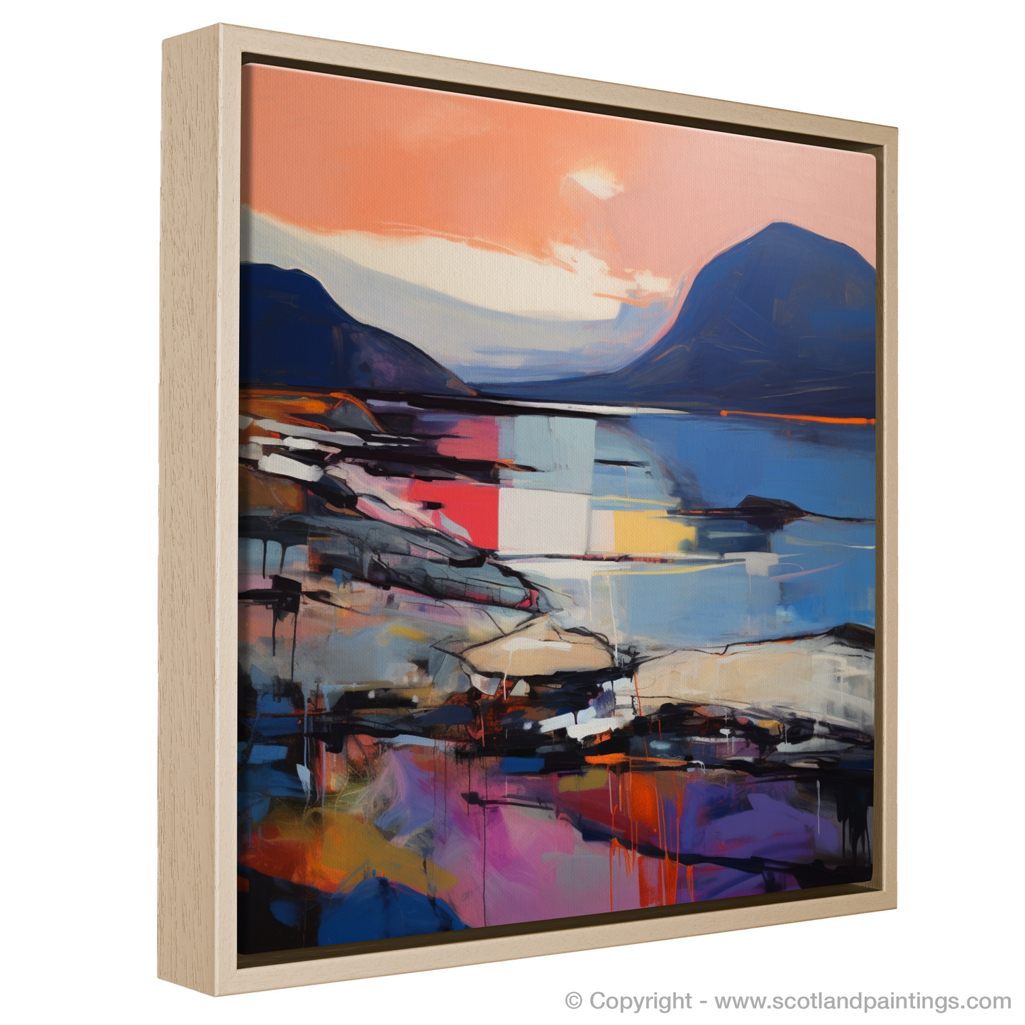 Elgol Bay at Sunset: An Abstract Impressionist Dreamscape