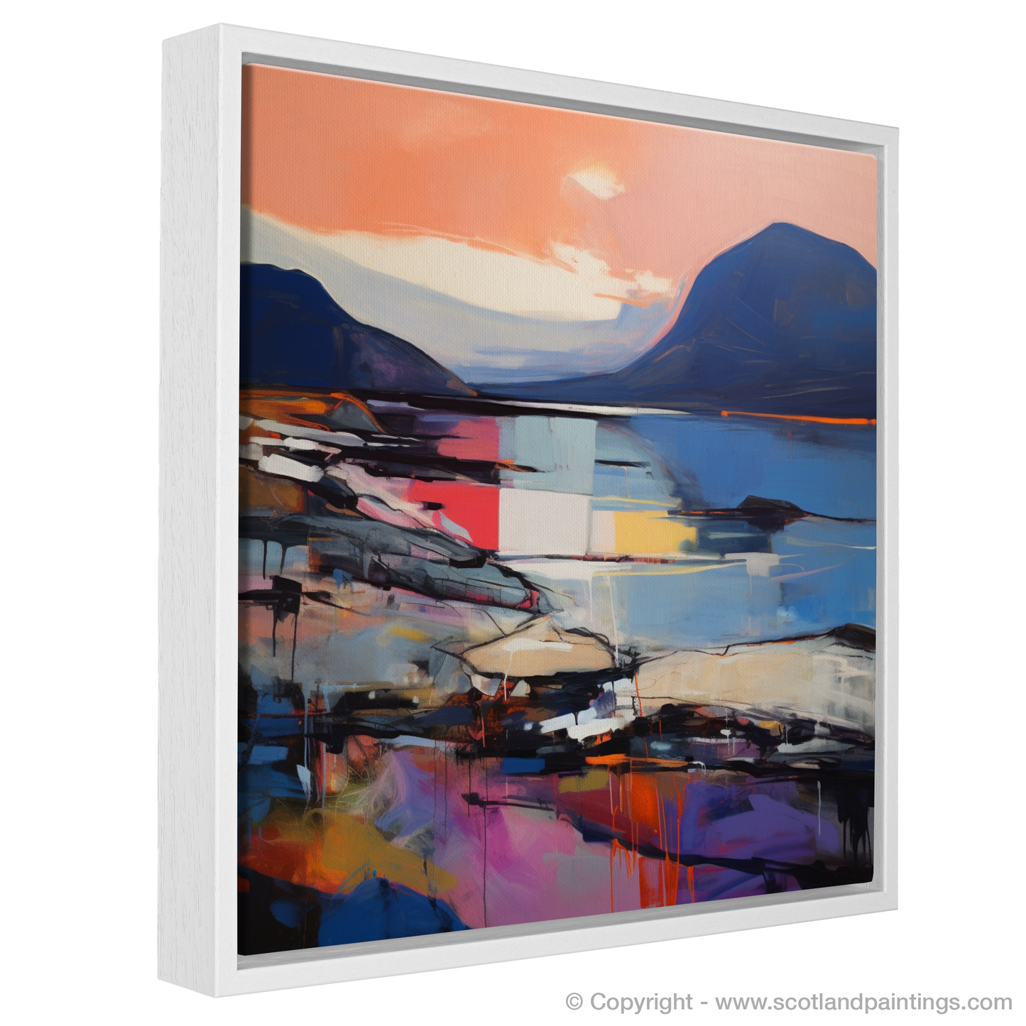 Elgol Bay at Sunset: An Abstract Impressionist Dreamscape