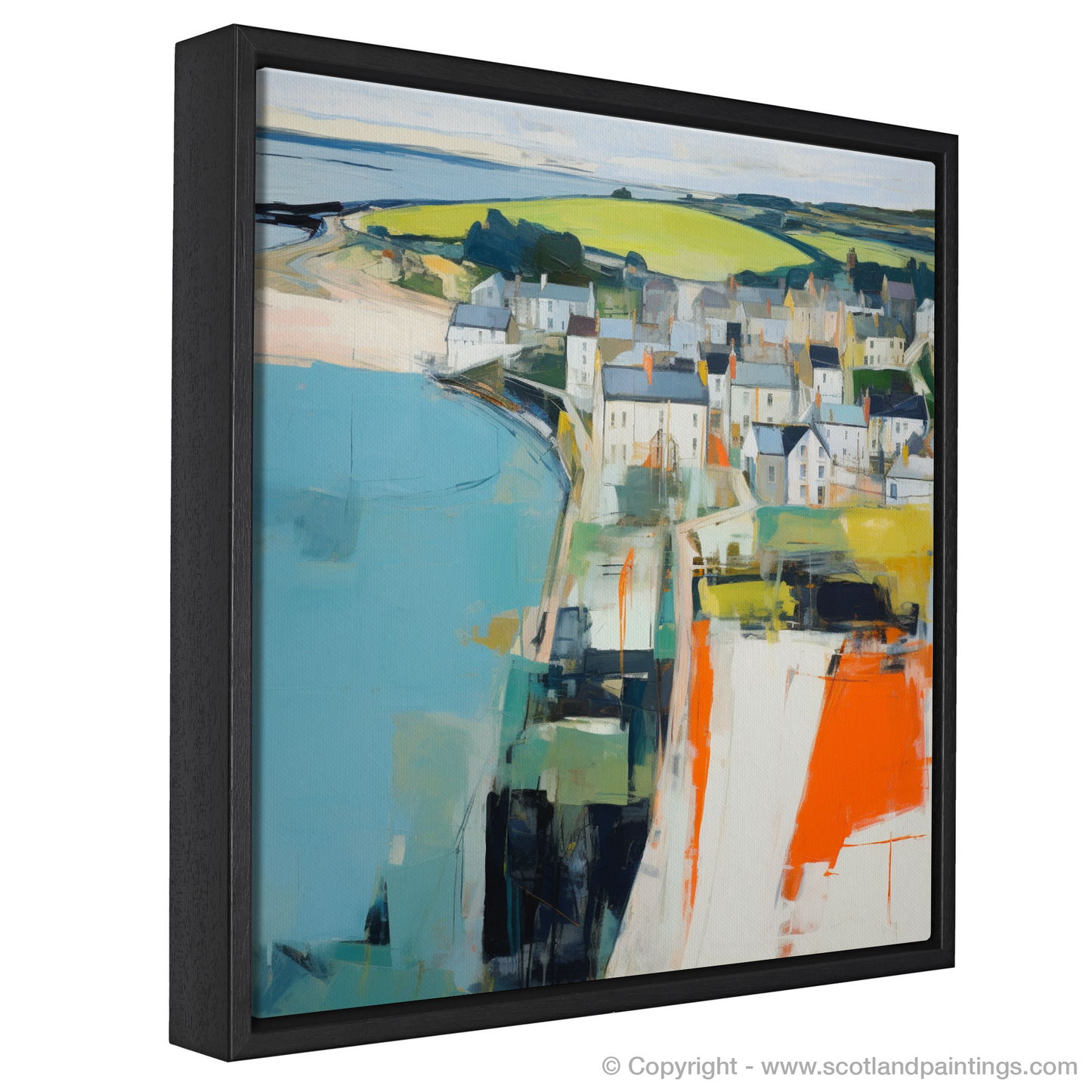 Stonehaven Whimsy: An Abstract Impressionist Ode to Scottish Coastlines