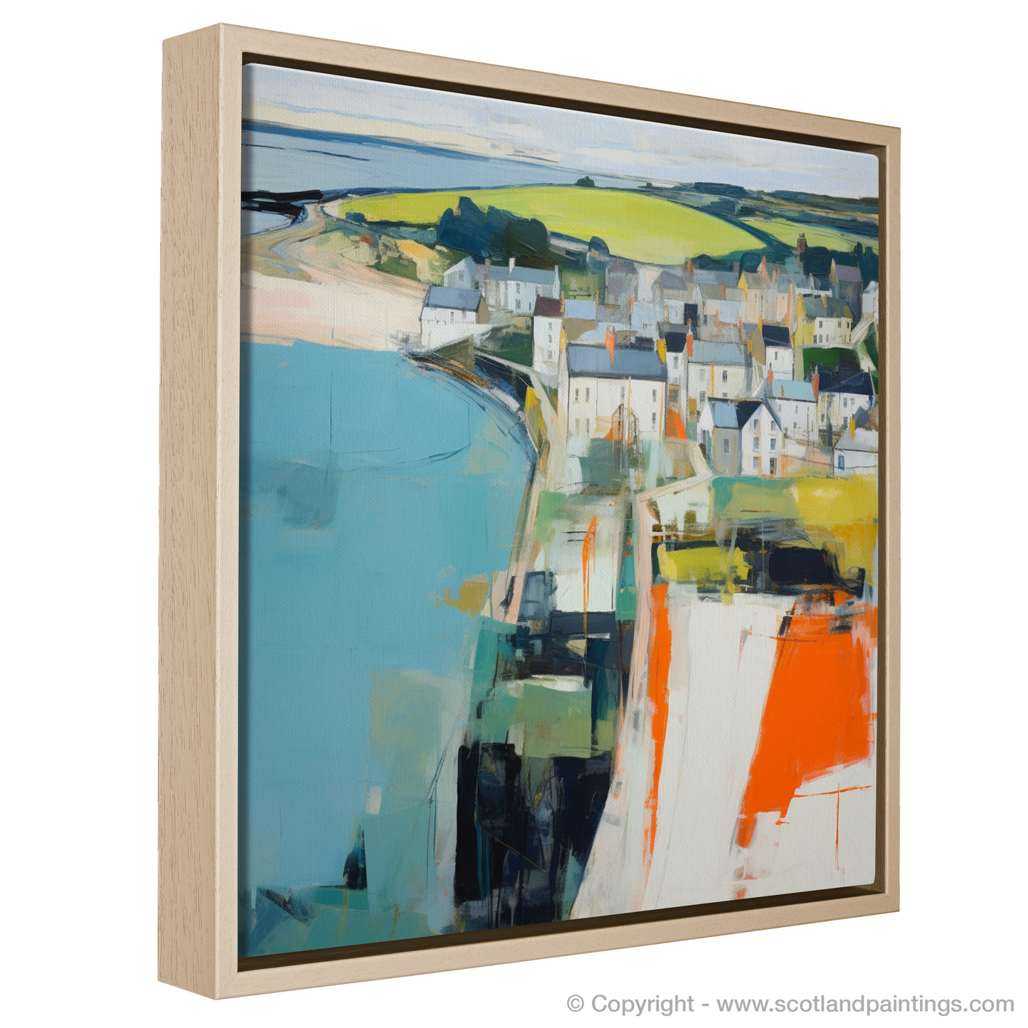 Stonehaven Whimsy: An Abstract Impressionist Ode to Scottish Coastlines