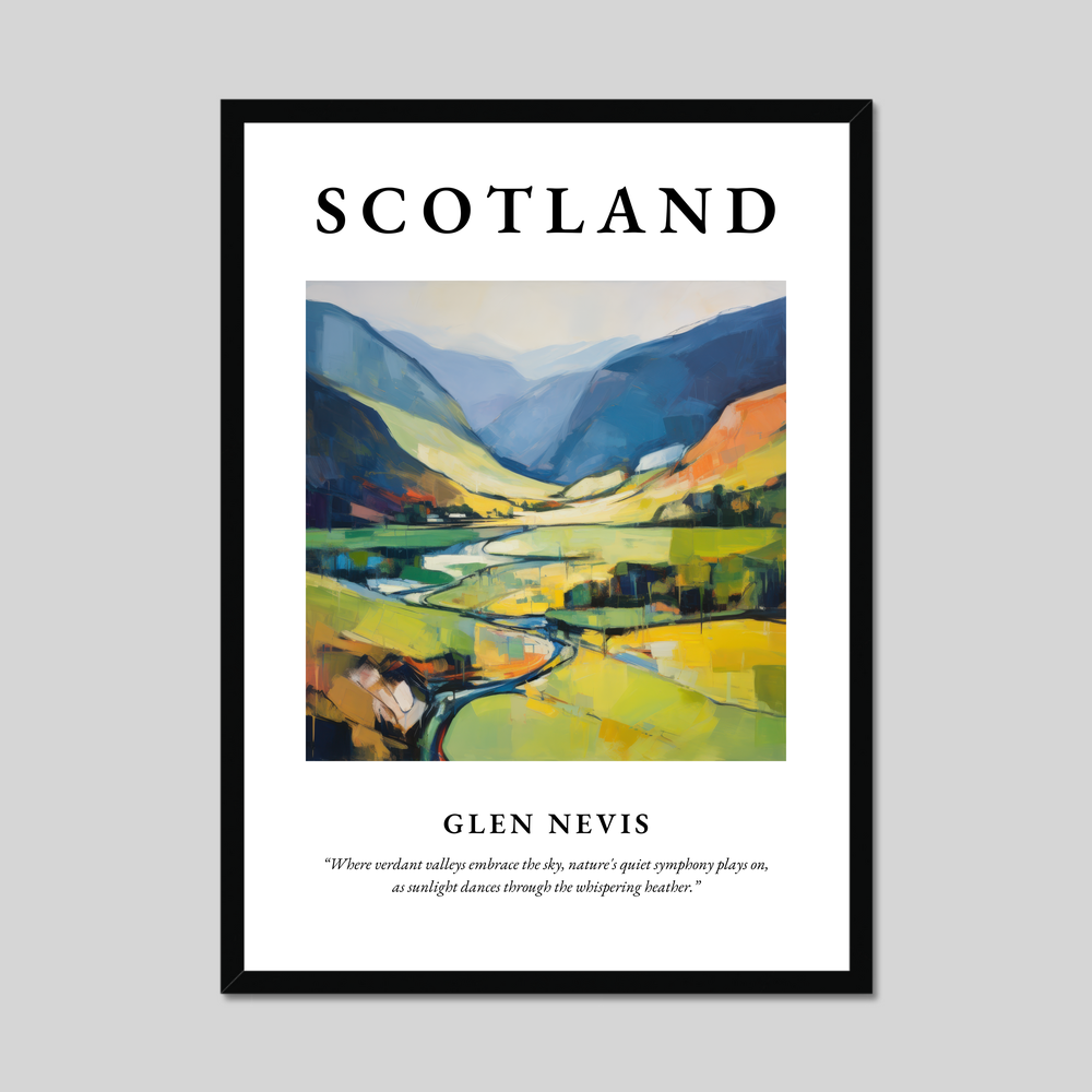 Poster of Glen Nevis, Scotland.